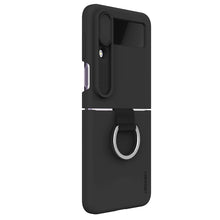 Заредете изображение във визуализатора на галерията – Nillkin CamShield Silky Silicone Case for Samsung Galaxy Z Flip 4 Silicone Cover with Camera Protector Black
