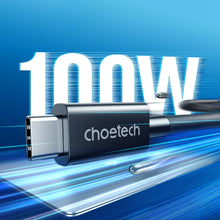 Заредете изображение във визуализатора на галерията – Choetech cable USB-C - USB-C Thunderbolt 4 0.8m black (A3010)
