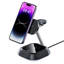 Заредете изображение във визуализатора на галерията – 3in1 Acefast E16 15W inductive charging station for phone / headphones / watch - black
