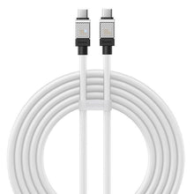 Заредете изображение във визуализатора на галерията – BASEUS cabel Type C to Type C CoolPlay Fast Charging 100W 2m white CAKW000302
