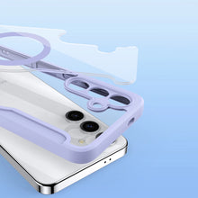 Заредете изображение във визуализатора на галерията – Dux Ducis Skin X Pro case for Samsung S24 with magnetic ring and flap - purple
