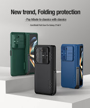 Заредете изображение във визуализатора на галерията – Nillkin CamShield Fold Case for Samsung Galaxy Z Fold 5 5G green (bracket)
