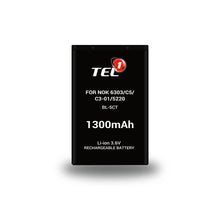 Заредете изображение във визуализатора на галерията – Tel1 Battery for Nokia 6303/C5/C3-01/5220 (BL-5CT) 1300mAh Li-ion
