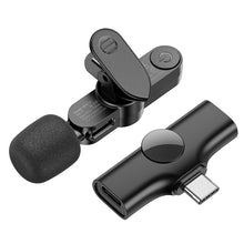 Заредете изображение във визуализатора на галерията – Borofone Lavalier wireless microphone BFK12 Trophy Typ C black
