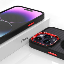 Заредете изображение във визуализатора на галерията – Tel Protect Magnetic Carbon Case for Iphone 11 Black-red
