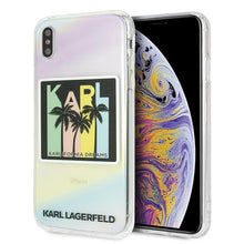Заредете изображение във визуализатора на галерията – Karl Lagerfeld KLHCI65IRKD iPhone Xs Max hardcase Kalifornia Dreams - TopMag
