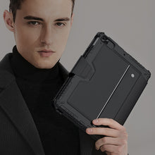 Заредете изображение във визуализатора на галерията – Nillkin Keyboard Armor Case for iPad 10.2'' 2021 / 2020 / 2019 Bluetooth Keyboard Black
