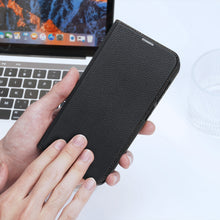 Заредете изображение във визуализатора на галерията – Dux Ducis Skin X2 case Samsung Galaxy S23 flip case wallet stand black
