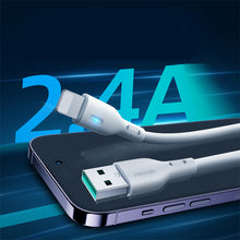 Заредете изображение във визуализатора на галерията – USB cable - Lightning 2.4A 2m Joyroom S-UL012A13 - white
