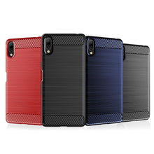 Заредете изображение във визуализатора на галерията – Carbon Case Flexible Cover TPU Case for Xiaomi Redmi 7A black - TopMag
