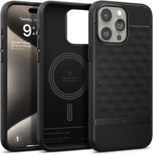 Заредете изображение във визуализатора на галерията – CASEOLOGY PARALLAX MAG MAGSAFE IPHONE 15 PRO MAX MATTE BLACK
