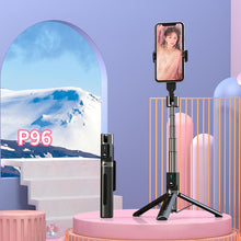 Заредете изображение във визуализатора на галерията – Selfie Stick - with detachable bluetooth remote control and tripod - P96 BLACK

