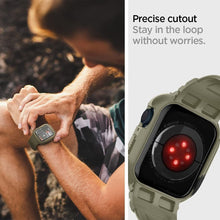 Заредете изображение във визуализатора на галерията – SPIGEN Rugged Armor ”PRO” case for APPLE WATCH 4 / 5 / 6 / 7 / 8 / SE (44 / 45 MM) vintage khaki
