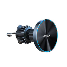 Заредете изображение във визуализатора на галерията – Joyroom magnetic car holder 15W wireless charger for air vent black (JR-ZS240)
