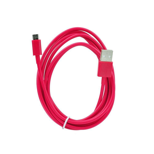 Универсален USB кабел към Micro USB (2 метра) червен - само за 10.99 лв