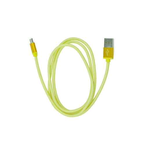Метален usb кабел - micro usb универсален златен - само за 14.2 лв