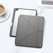 Заредете изображение във визуализатора на галерията – Dux Ducis Magi case for iPad 10.9'' 2022 (10 gen.) cover with stylus holder smart cover stand gray
