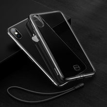 Заредете изображение във визуализатора на галерията – Baseus Transparent Key case cover for iPhone XS Max black (WIAPIPH65-QA01) - TopMag
