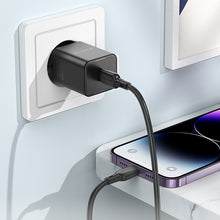 Заредете изображение във визуализатора на галерията – Borofone Wall charger BN13 Safety GaN - Type C - PD 30W black
