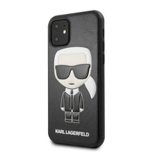 Заредете изображение във визуализатора на галерията – Karl Lagerfeld KLHCN61IKPUBK iPhone 11 6,1" / Xr hardcase czarny/black Ikonic Karl Fullbody
