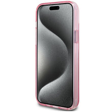 Заредете изображение във визуализатора на галерията – Original faceplate case KARL LAGERFELD KLHMP15MHMRSKCP for iPhone 15 Plus (Magsafe / Ringstand KC / pink)
