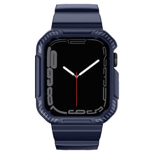 Заредете изображение във визуализатора на галерията – Kingxbar CYF106 2in1 Armored Case for Apple Watch SE, 8, 7, 6, 5, 4, 3, 2, 1 (41, 40, 38 mm) with Strap Blue
