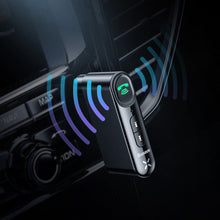 Заредете изображение във визуализатора на галерията – Baseus Qiyin Bluetooth audio receiver AUX mini jack for car black (WXQY-01) - TopMag
