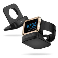 Заредете изображение във визуализатора на галерията – SPIGEN S350 NIGHT STAND APPLE WATCH 38/40/42/44 BLACK - TopMag
