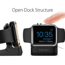 Заредете изображение във визуализатора на галерията – SPIGEN S350 NIGHT STAND APPLE WATCH 38/40/42/44 BLACK - TopMag
