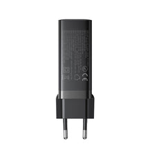 Заредете изображение във визуализатора на галерията – Fast charger GaN 140W 3 x USB-C / USB-A Joyroom JR-TCG05EU - black + USB-C cable - USB-C 240W 1.2m

