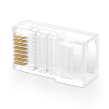 Заредете изображение във визуализатора на галерията – Ugreen 100x plug end RJ45 8P8C (UTP Cat. 5 / Cat. 5e) transparent (NW110)
