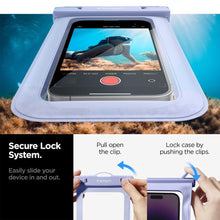 Заредете изображение във визуализатора на галерията – Spigen A601 UNIVERSAL WATERPROOF CASE AQUA BLUE
