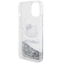 Заредете изображение във визуализатора на галерията – Original Case HELLO KITTY hardcase Liquid Glitter Charms
 Kitty Head HKHCP14SLIKHET for Iphone 14 silver
