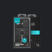 Заредете изображение във визуализатора на галерията – Nillkin CamShield Armor Pro Magnetic Case for iPhone 14 Pro Magnetic MagSafe Cover with Camera Cover Black
