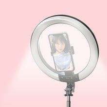 Заредете изображение във визуализатора на галерията – Selfie Stick - with detachable bluetooth remote control, tripod and ring lamp RGB - P100-RGB Black
