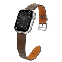 Заредете изображение във визуализатора на галерията – Strap Leather Leather strap for Apple Watch Ultra, SE, 8, 7, 6, 5, 4, 3, 2, 1 (49, 45, 44, 42 mm) bracelet dark brown
