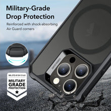 Заредете изображение във визуализатора на галерията – ESR AIR ARMOR HALOLOCK MAGSAFE IPHONE 15 PRO FROSTED BLACK
