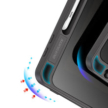 Заредете изображение във визуализатора на галерията – Dux Ducis Magi case for iPad 10.9'' 2022 (10 gen.) cover with stylus holder smart cover stand gray
