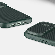 Заредете изображение във визуализатора на галерията – Nillkin Textured S Case iPhone 14 Pro Max armored cover with camera cover dark green
