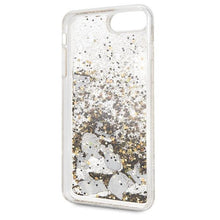 Заредете изображение във визуализатора на галерията – Karl Lagerfeld KLHCI8LROGO iPhone 7/8 Plus czarno-złoty/black &amp; gold hard case Glitter - TopMag
