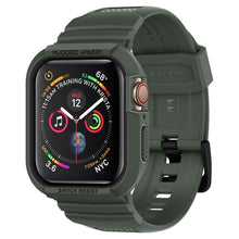 Заредете изображение във визуализатора на галерията – SPIGEN RUGGED ARMOR "PRO" APPLE WATCH 4/5/6 / SE (44MM) MILITARY GREEN - TopMag

