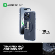 Заредете изображение във визуализатора на галерията – Amazing Thing Titan Pro Mag Ring Grip Case IP156.1PTRBU for Iphone 15 Pro navy
