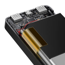 Заредете изображение във визуализатора на галерията – Baseus Bipow powerbank with display 30000mAh 15W black (Overseas Edition) + cable USB-A - Micro USB 0.25m black (PPBD050201)
