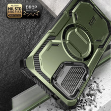 Заредете изображение във визуализатора на галерията – IBLSN Armorbox Mag Supcase case with MagSafe for Samsung Galaxy S24 Ultra - green
