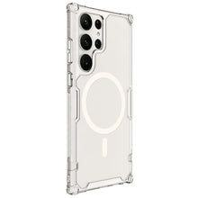 Заредете изображение във визуализатора на галерията – Nillkin Nature Pro Magnetic Case for Samsung Galaxy S23 Ultra with MagSafe armored cover white
