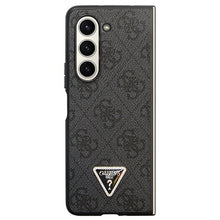 Заредете изображение във визуализатора на галерията – Original Case GUESS - hardcase Leather 4G Diamond Triangle GUHCZFD5P4TDPK for Samsun Galaxy Z Fold 5 Black
