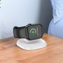 Заредете изображение във визуализатора на галерията – HOCO wireless charger fot Apple Watch 2,5W CW44 white
