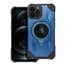 Заредете изображение във визуализатора на галерията – Armor Mag Cover case compatible with MagSafe for IPHONE 12 PRO MAX blue
