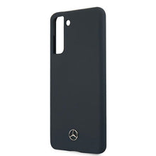 Заредете изображение във визуализатора на галерията – Original faceplate case MERCEDES MEHCS21MSILNA for SAMSUNG S21 Plus (Silicone Line / blue)
