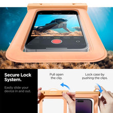 Заредете изображение във визуализатора на галерията – Spigen A601 UNIVERSAL WATERPROOF CASE APRICOT
